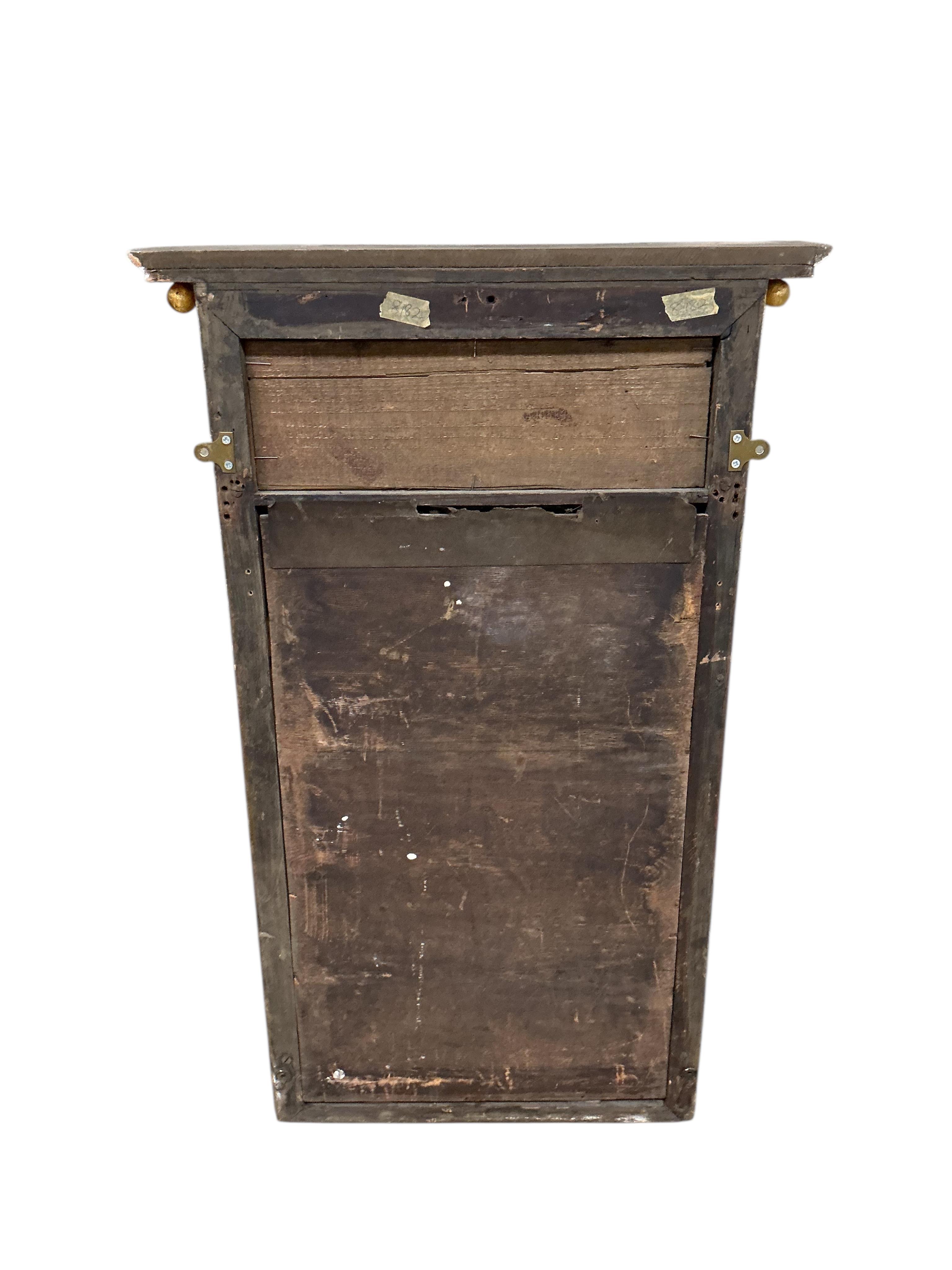 A Regency giltwood and composition pier glass, width 52cm, height 84cm